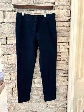 J. McLaughlin Navy Zip-Front Slim Pants Womens Size 2